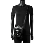 Halloween Skull Shoulder Bag Dark Gothic Crossbody